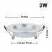 3W/5W/7W AC 110W/230V Ultra Slim Diffuse LED White Recessed Downlight Ceiling Light Dimmable